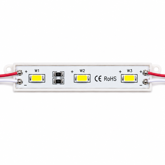 Светодиодный модуль 5630 (IP65) 0,6W ECO, Цвет - Белый
