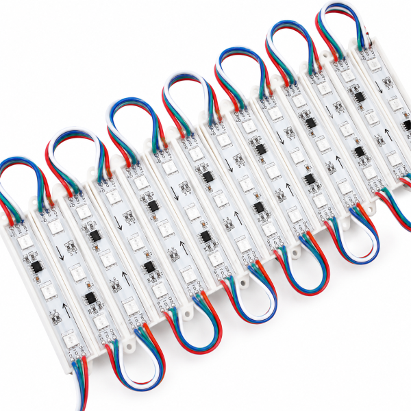 Светодиодный модуль FT12375RGB3SMD7515 5050 (IP67) 0,72W, Цвет - RGB