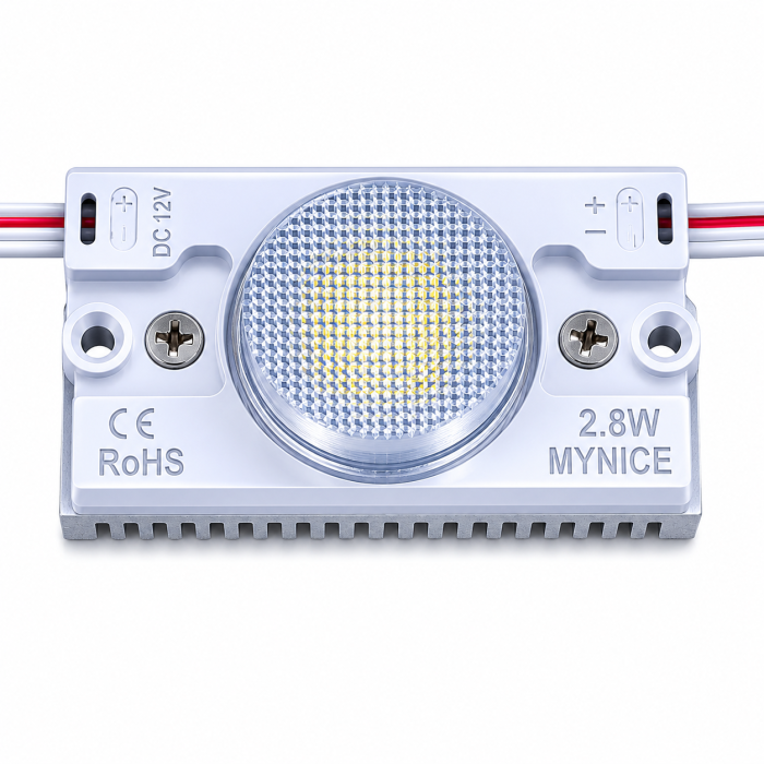 Одноточечный для торцевой подсветки с алюминиевым теплоотводом 2.8W (IP67) Белый